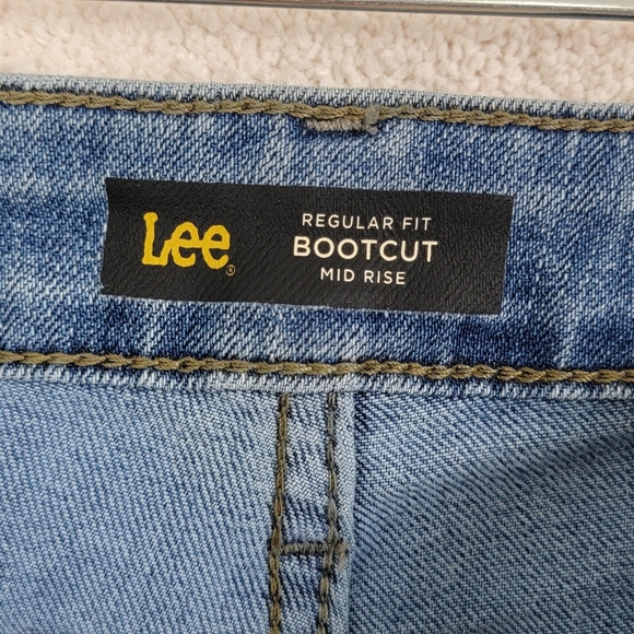 Lee Women's Legendary Bootcut Mid Rise Denim Blue Jeans Sz 14 Reg NEW - Picture 10 of 15